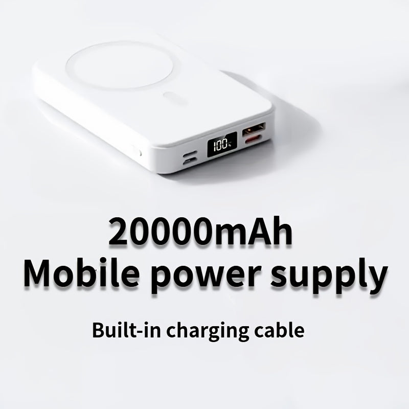20000mAh Portable Magnetic Mobile Power Bank by Snagg A Power Bank