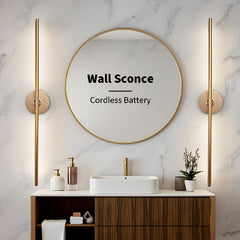 31.5" Battery-Powered Wall Sconce Wireless 360° by Snagg A Wall Light