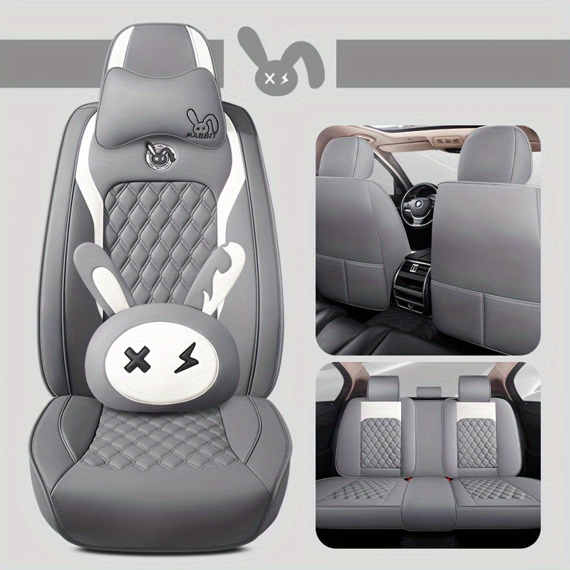 Universal PU Leather Car Seat Cover Set by Snagg A Seat Cover