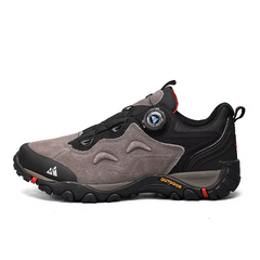 Mid-Top Trekking Shoes – Quick-Lace Turnbuckle Hiking Shoes with Cotton Lining