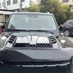 Universal ABS Polished Finish Engine Cooling Air Inlet Hood Vents by Snagg A Hood Vent