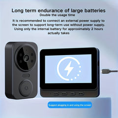 Smart Video Doorbell – 1080P HD Camera with 4.3″ Screen by Snagg A Doorbell Camera