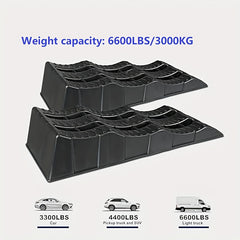 3 Step Ramp System with 3 Ton Load Capacity by Snagg A Wheel Chock