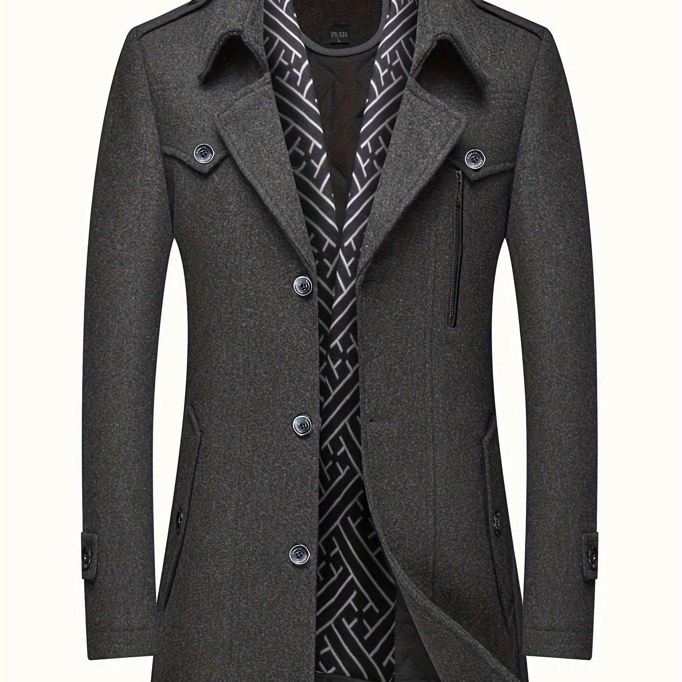 Men’s Sheep Tweed Coat with Scarf Collar by Snagg A Coat