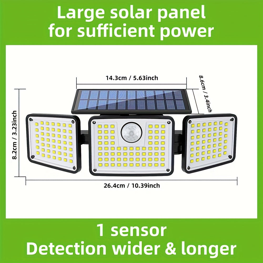 2pcs 3 Head Outdoor Motion Sensor Solar Light by Snagg An Outdoor Light