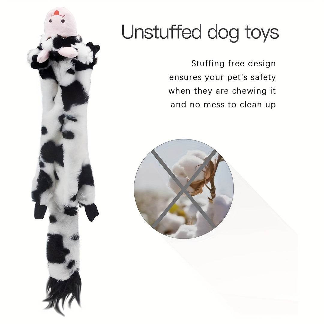 5PCS No-Stuffing Squeaky Plush Dog Toys - SnaggIt