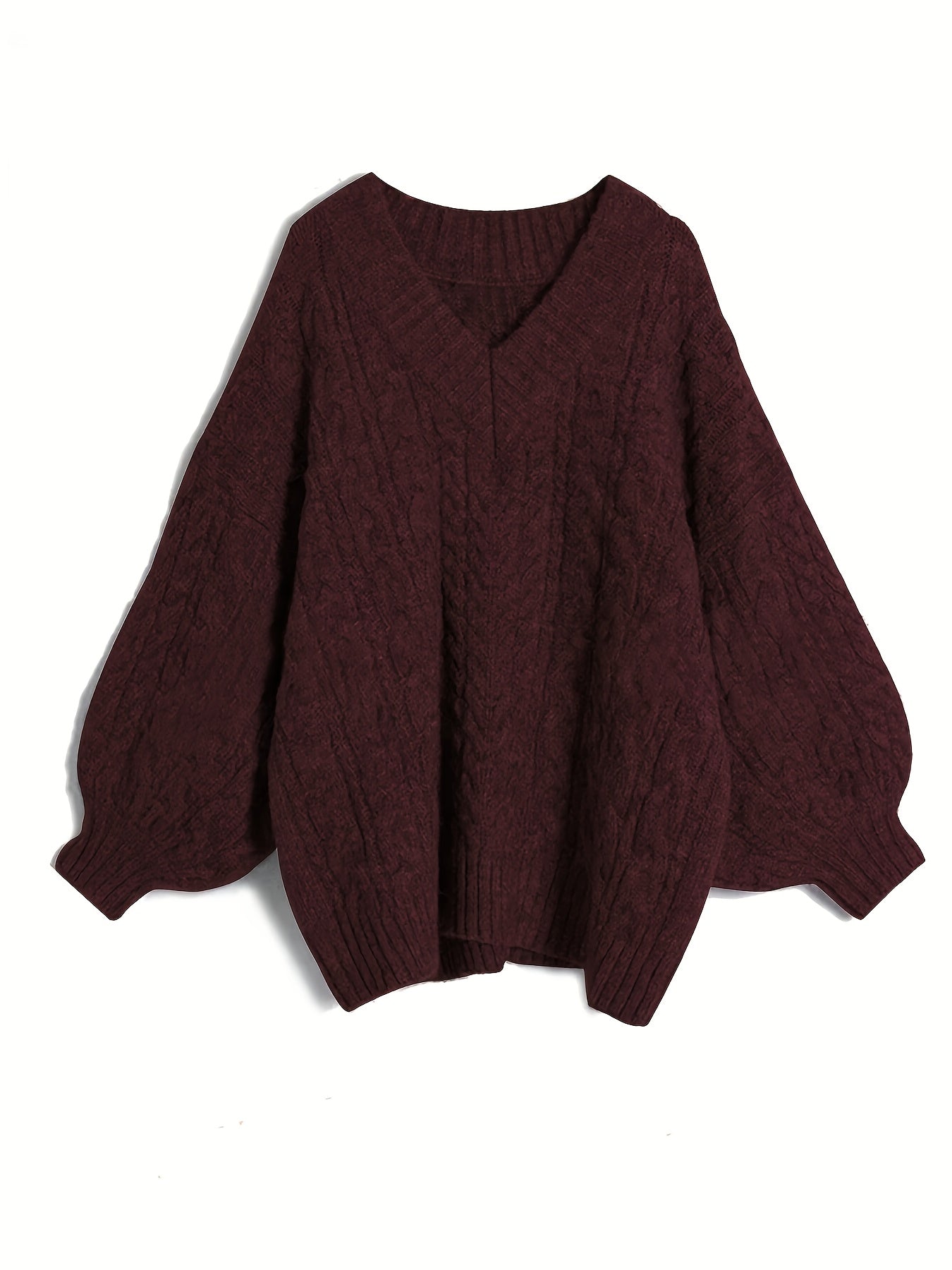 Plus Size Women’s V-Neck Sweater by Snagg A Top