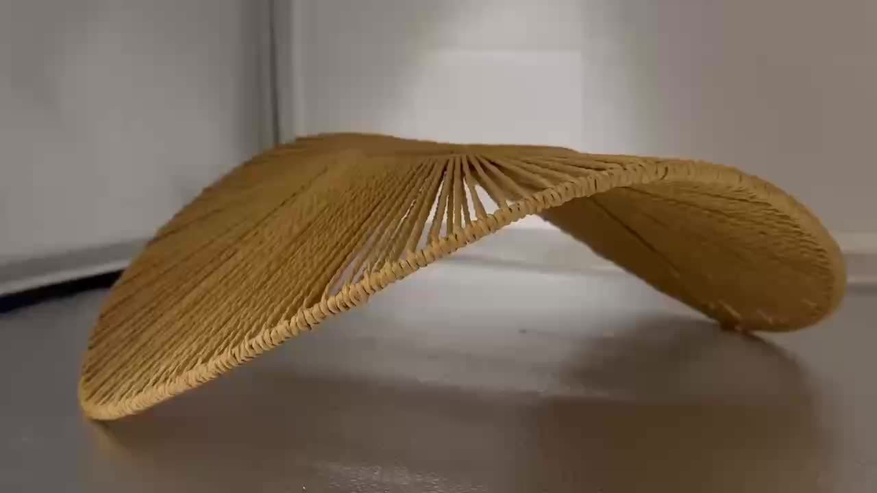 Retro Hemp Rope Chandelier Ceiling Lamp by Snagg A Ceiling Light