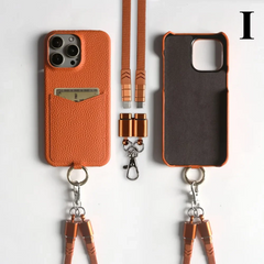 Multifunctional Leather Crossbody Case For iPhone 16 Pro Max / Series