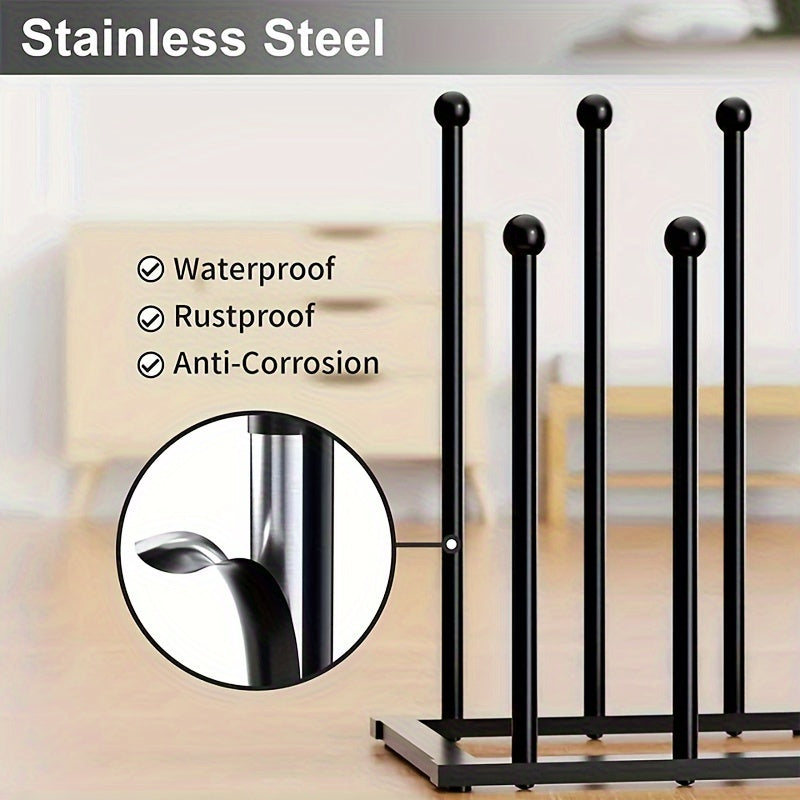 12pcs Metal Boot Rack Storage Stand for 6 Pairs by Snagg A Rack