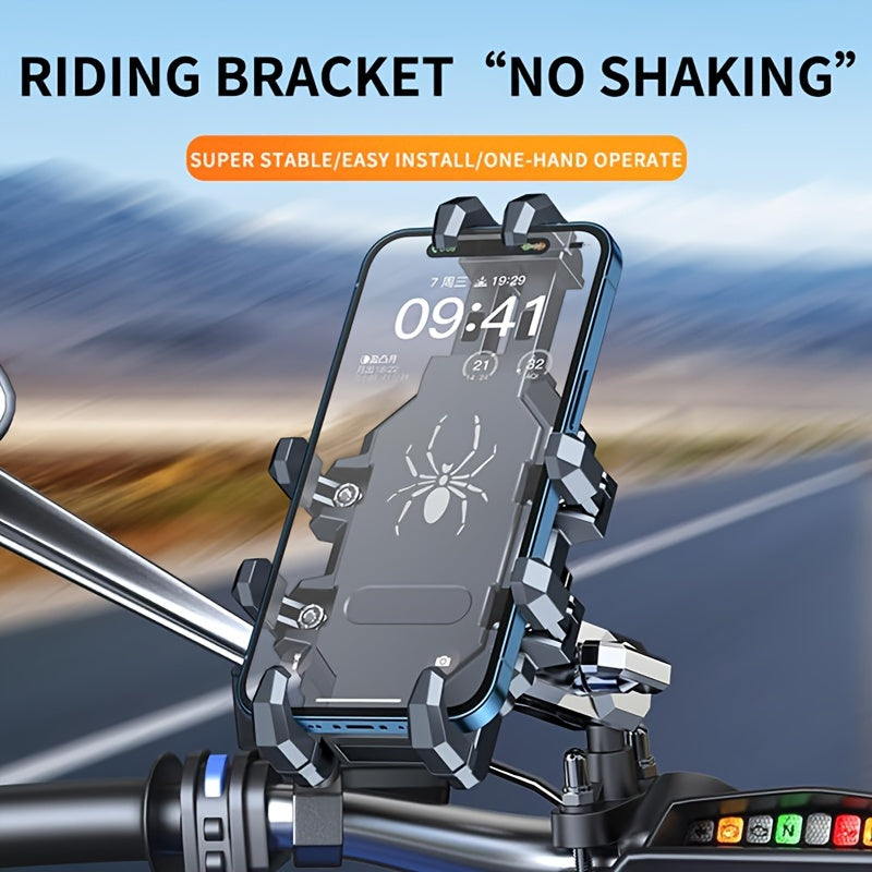 Aluminum Alloy Motorcycle Phone Mount by Snagg A Phone Holder
