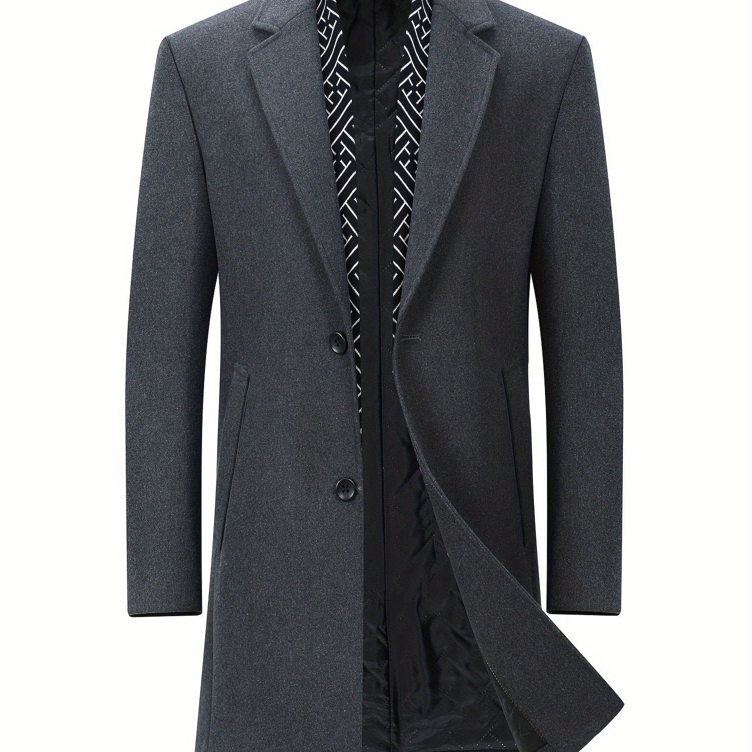 New Fall/Winter Men’s Wool Coat with Scarf Collar by Snagg A Coat