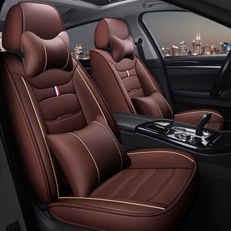 5 Seater Faux Leather Car Seat Cover Set by Snagg A Seat Cover
