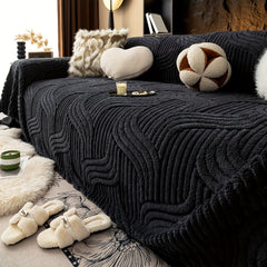 Oversized, Soft & Durable Plush Sofa Cover by Snagg A Sofa Cover