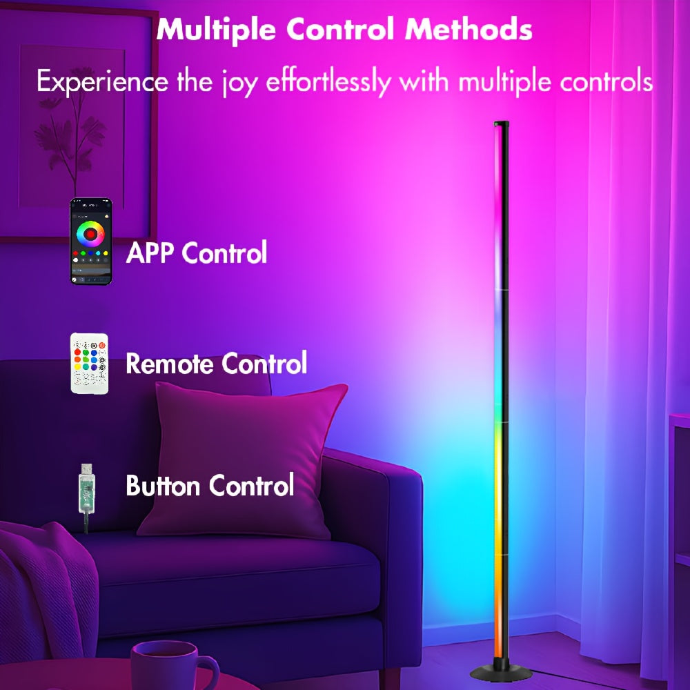 2pcs Smart RGB Splicing Floor Lamps by Snagg A Floor Lamp