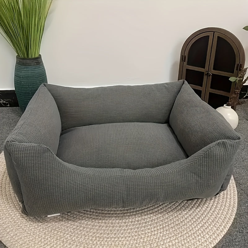 Orthopedic Washable Non-Slip Dog Bed with Raised Edges by Snagg A Pet Bed