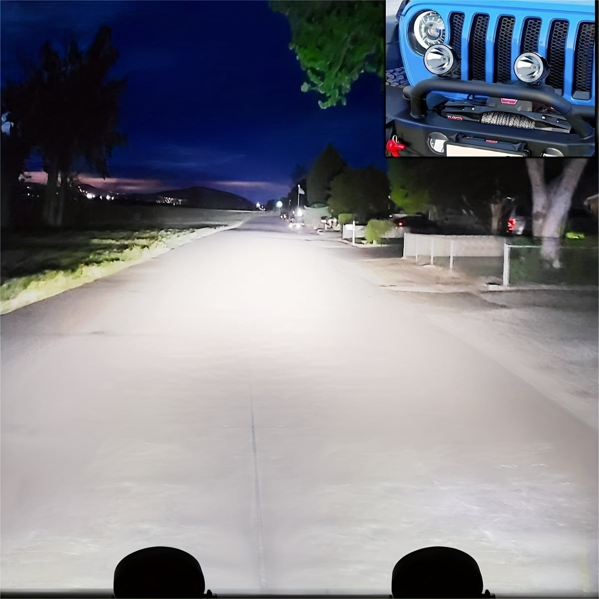 2pcs 10.16cm Round LED Off-Road Spot Lights by Snagg A Spot Lights