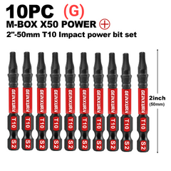 Impact Tough Magnetic Torx Screwdriver Bit Set – S2 Alloy Steel Star Bits