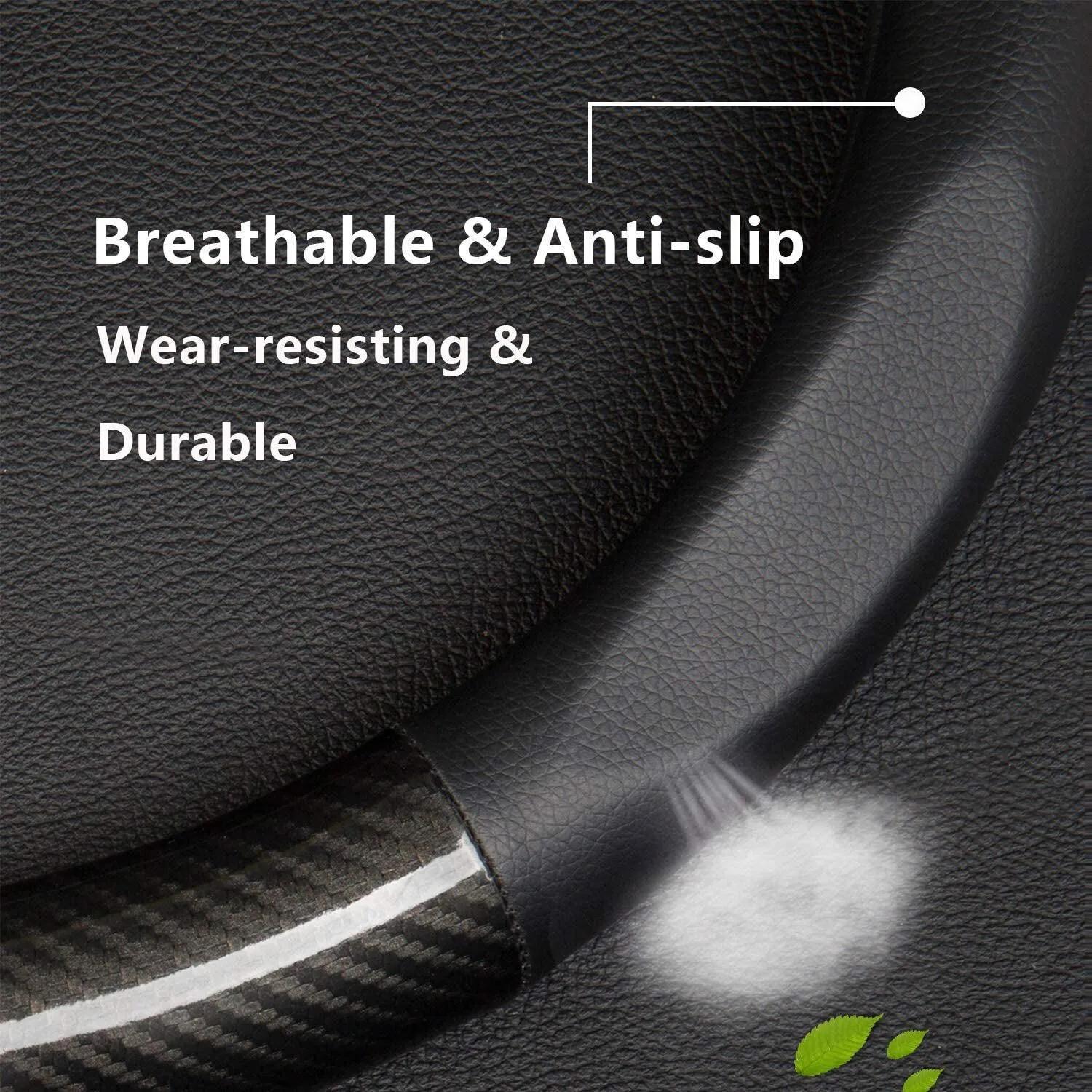 Carbon Fiber Style Steering Wheel Cover by Snagg A Steering Wheel Cover