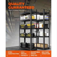 2 Pack 5 Tier Heavy Duty Garage Shelving Set