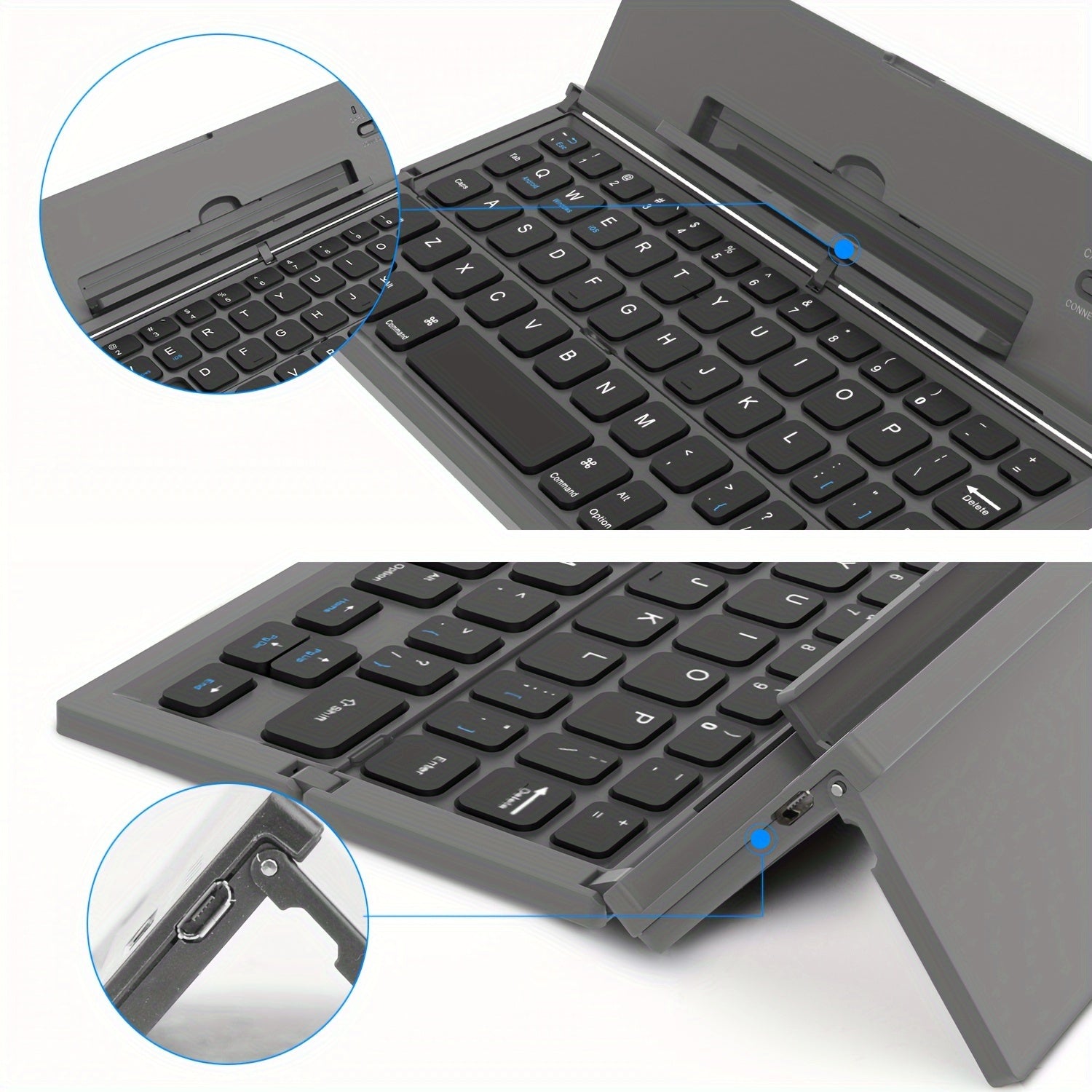 Portable Wireless Keyboard For IOS & Android Tablet by Snagg A Wireless Keyboard