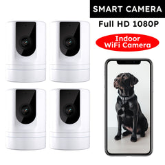 4 Pack 1080P Wireless Indoor Security Cameras by Snagg An Indoor Camera
