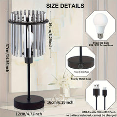 Modern Gray Glass Table Lamp by Snagg A Table Lamp