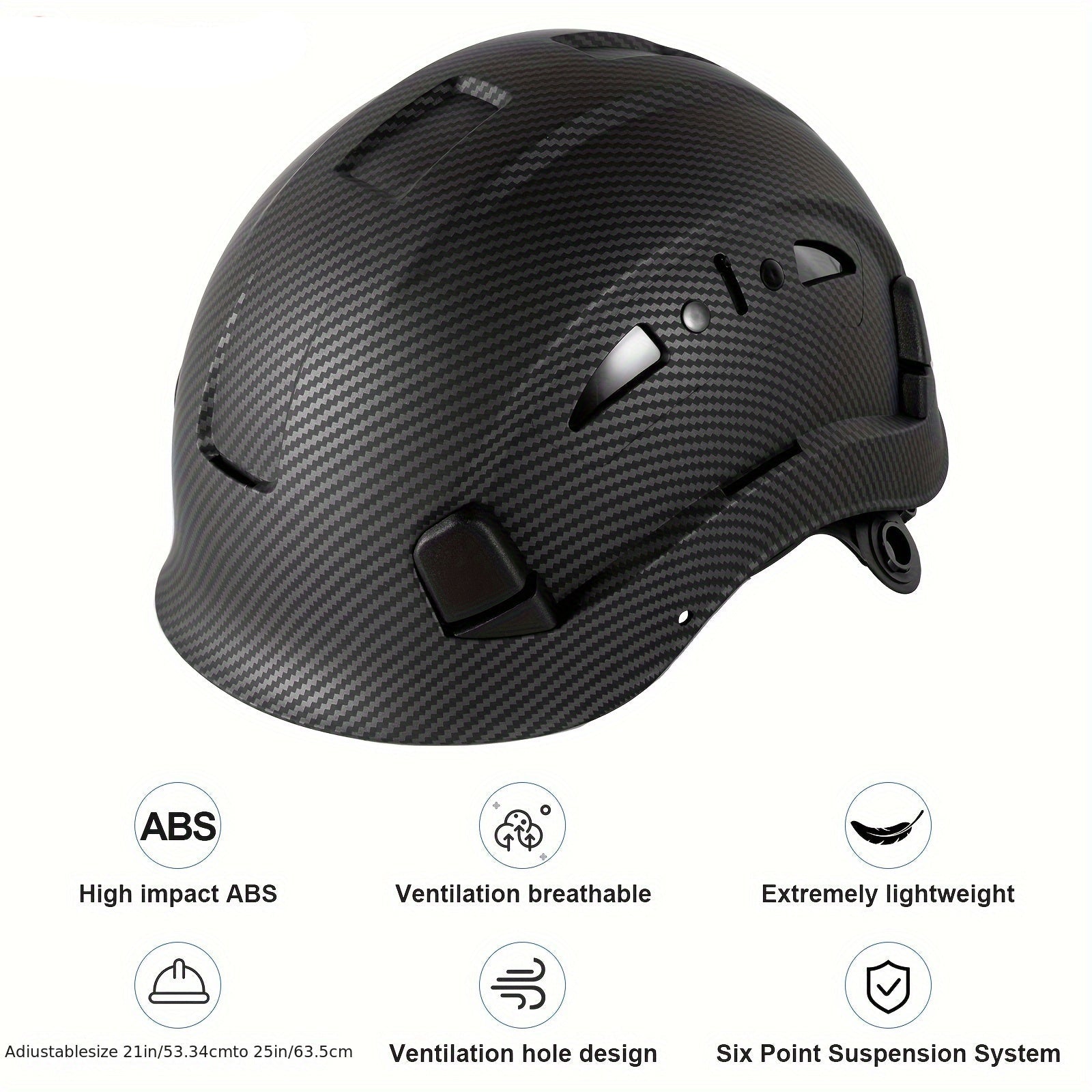 Carbon Fiber Pattern Safety Helmet by Snagg A Safety Helmet