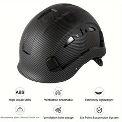 Carbon Fiber Pattern Safety Helmet by Snagg A Safety Helmet
