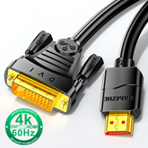 HDMI to DVI Cable 1080P/4K HD Converter Adapter for Xbox, PS4, TV Box, Projector & Monitor by Snagg An HDMI Cable
