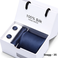 Luxury Silk Paisley Tie for Men — Extra-Long Woven Jacquard Necktie Suits & Weddings - Snagg - 35 - Others In Fashion