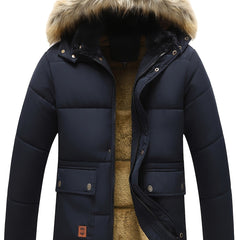 Men’s Heavy-Duty Winter Jacket with Detachable Hood by Snagg A Jacket
