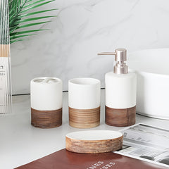 4 Piece Ceramic Bathroom Set by Snagg A Bathroom Set