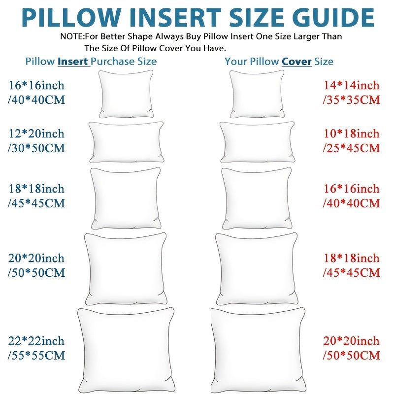 8pcs Classic Decorative Pillow Inserts by Snagg A Cushion