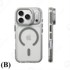 Ultra Slim Magnetic Shockproof Case – for iPhone 16 Series - B - Gray / Pro - Phone Cases & Covers