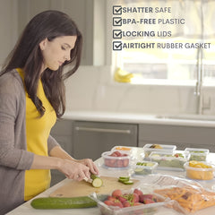 48pcs Airtight Food Storage Containers Set by Snagg A Container