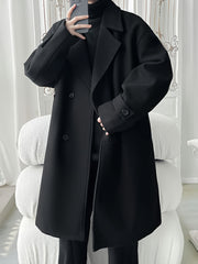 Men’s Elegant Double-Breasted Overcoat by Snagg A Coat