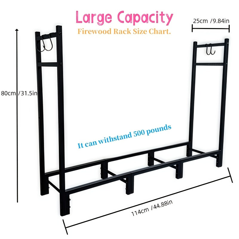Heavy Duty Adjustable Firewood Rack by Snagg A Rack