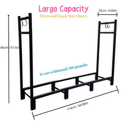 Heavy Duty Adjustable Firewood Rack by Snagg A Rack