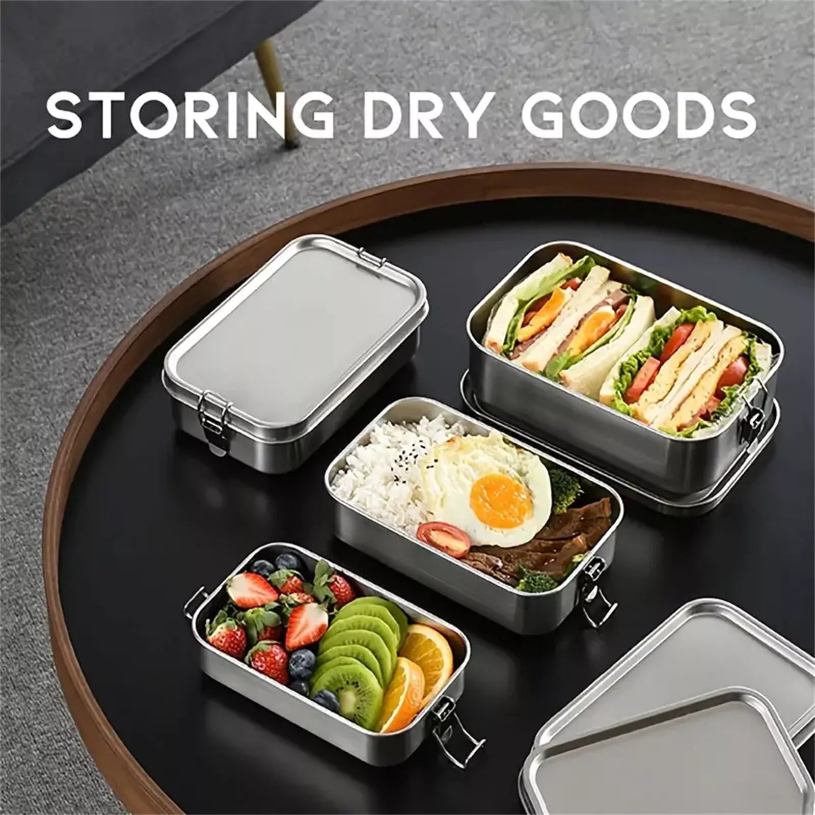 5pcs 850ml Stainless Steel Lunch Box Set by Snagg A Container