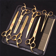 7pcs Professional Pet Grooming Scissors Set - SnaggIt