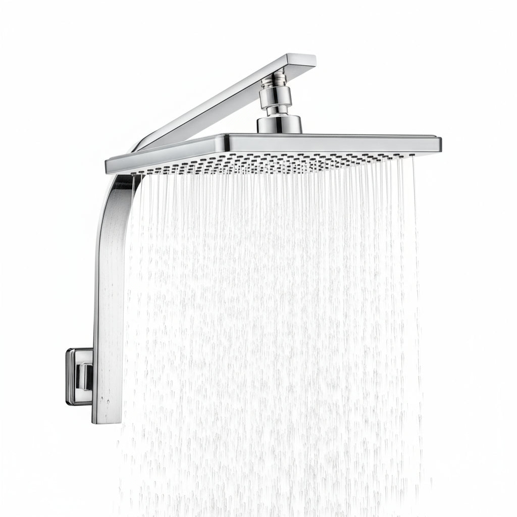 Chrome Rain Shower Head Set by Snagg A Shower Head