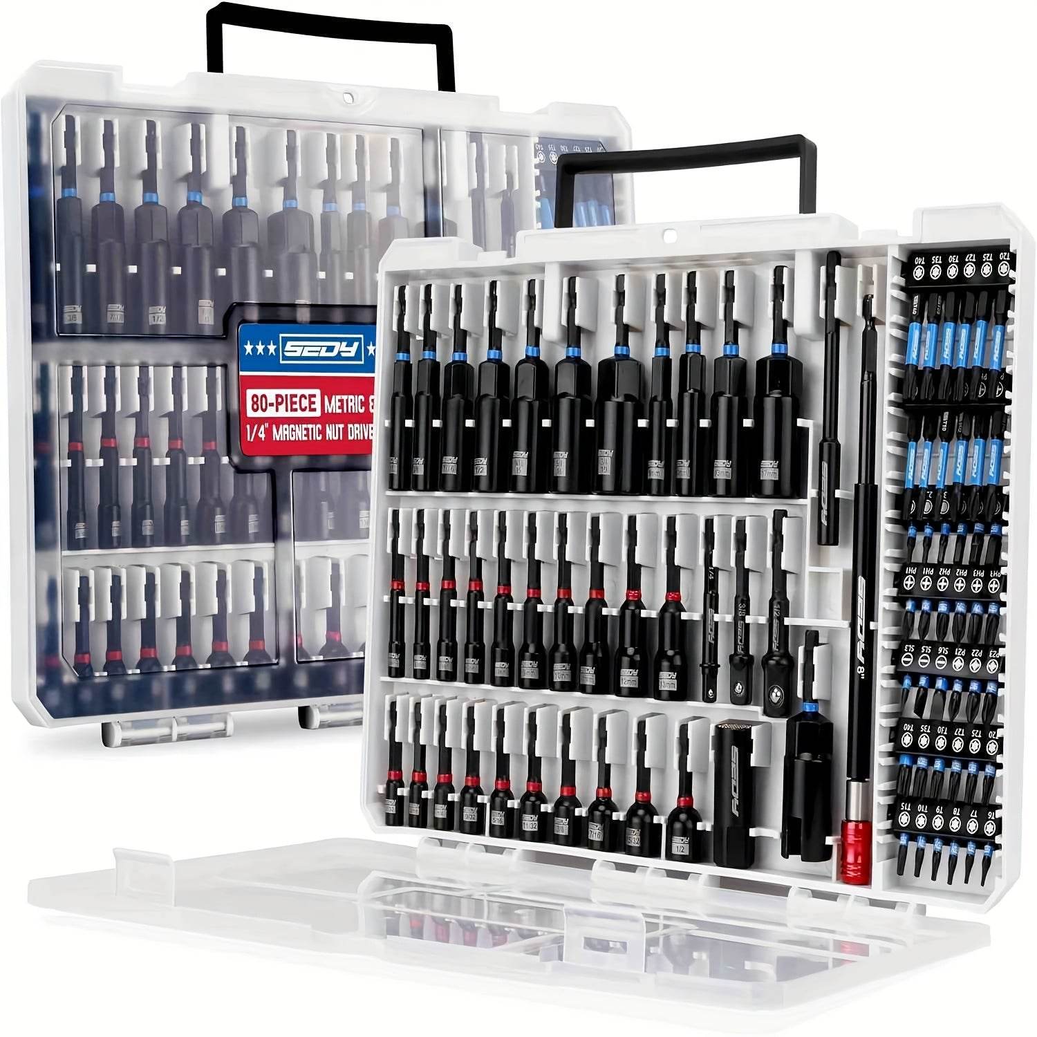 80pcs Magnetic Impact Nut Driver Set - SnaggIt