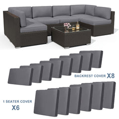 Outdoor Sofa Cushion Cover Set by Snagg A Cushion Cover