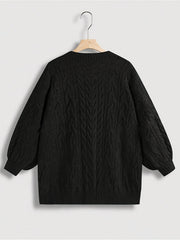 Plus Size Women’s V-Neck Sweater by Snagg A Top