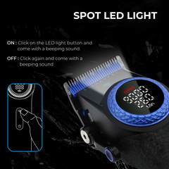 Professional 21 Speed Master Clipper – 4600mAh High-Capacity System with DLC "Flx" Blades & Charging Base