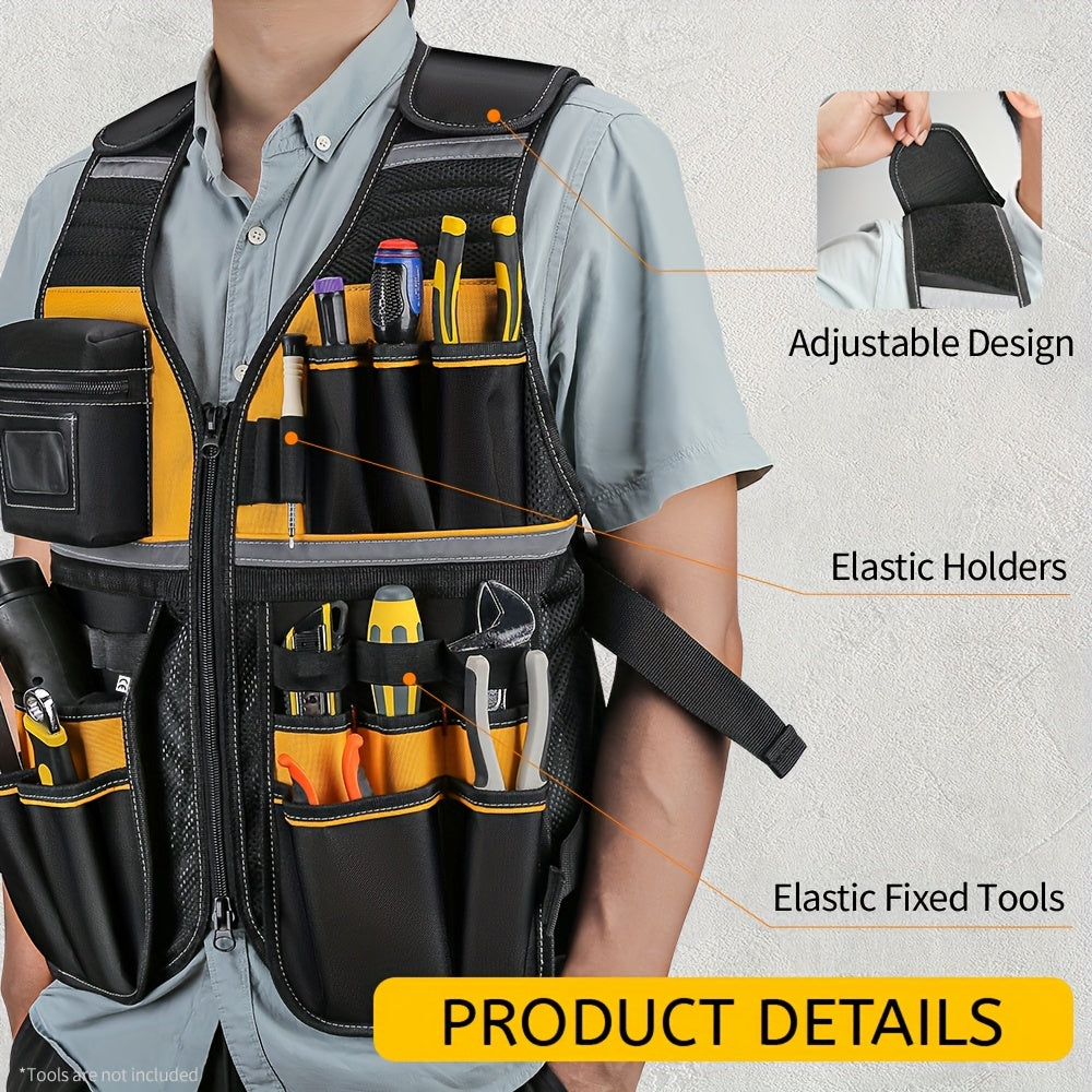 Adjustable Electrician Tool Vest by Snagg A Tool Vest