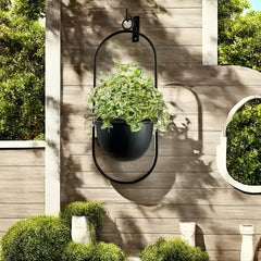 Vintage Black Metal Wall Planter by Snagg A Pot