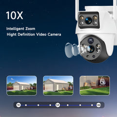 8MP 4K Dual Lens Solar Security Camera by Snagg An Outdoor Camera