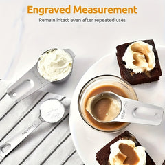 Measuring Cup & Spoon Set Stainless Steel Precision Tools by Snagg A Measuring Set